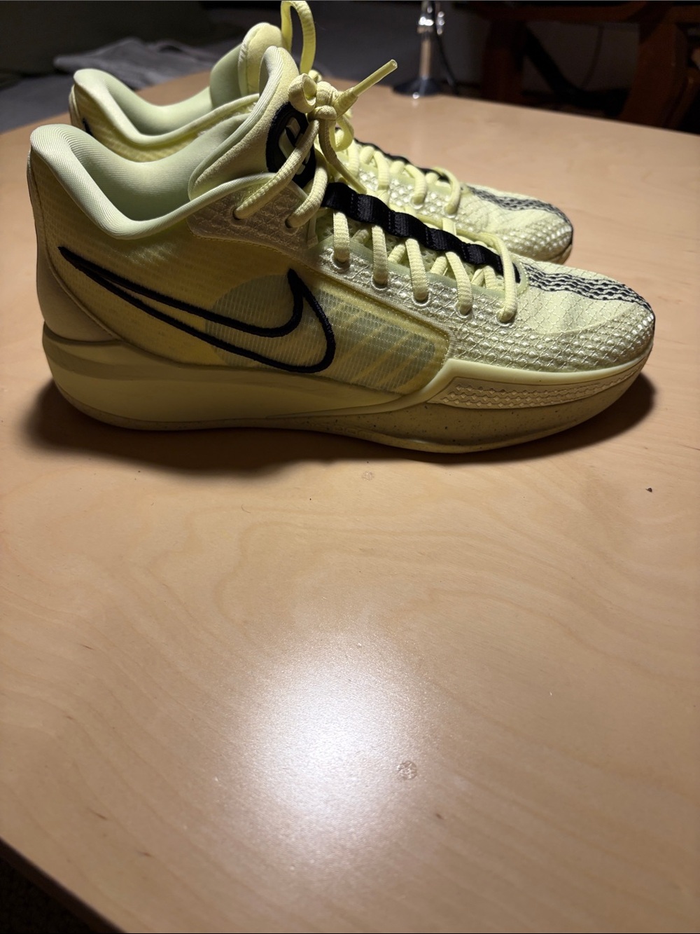 Nike Women’s Sabrina Yellow and Black Basketball Shoes